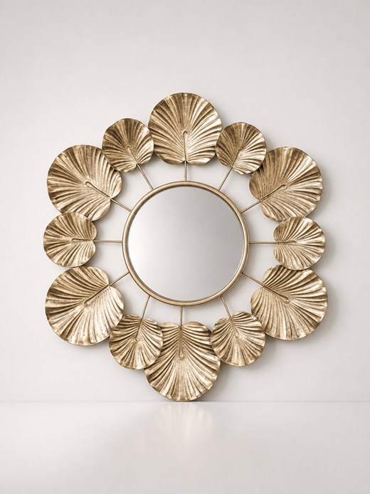 Gold Metal Leaf Mirror